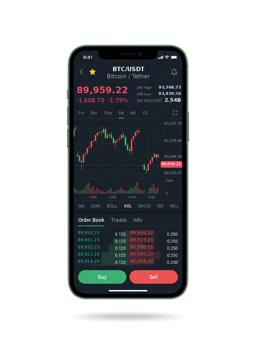 Mobile app screen showing the portfolio summary and a message from an account manager